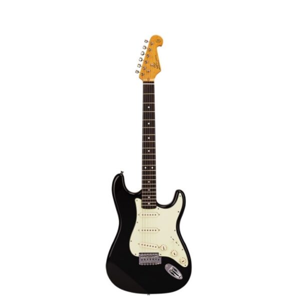 SX Stratocaster Elektro Gitar (Black)SST62+BK